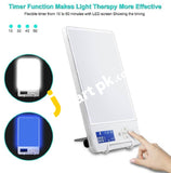 Azhien Sad Light Therapy Lamp 10000 Lux Uv-Free Full Spectrum Led Box Sunlight With 4 Timer Function