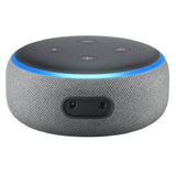 Amazon Echo Dot (3rd Gen) Smart Speaker with Power Adapter & Alexa, Bluetooth & WiFi Enabled (Amazon Product Without Box) - Imported from UK