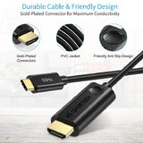 CHOETECH 4K@60HZ 1.8m/6ft USB C To HDMI Cable - Imported from UK