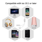 Lightening to 3.5mm Headphone Jack Aux Cable Adapter 2 in 1 Adapter Compatible with iOS Phone - Imported from UK