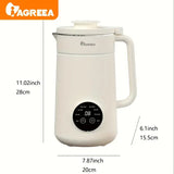 IAGREEA Automatic Soy Milk Maker, 35oz Stainless Steel Homemade Almond Oat Soy Plant-Based Milk & Dairy Free Beverages 800W - Imported from UK