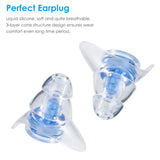 High Fidelity Noise Cancelling Supreme Earplugs of Different Types With Metal Storage Case (3 Pairs) - Imported from UK