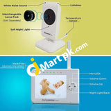 Babysense Video Baby Monitor With 2 Digital Cameras Infrared Night Vision Two-Way Communication Room