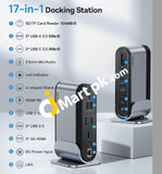 Baseus 17-In-1 Usb C Docking Station 4K Triple Display Hub With 100W Usb-C Pd Port 3Xhdmi 5Xusb 3.0