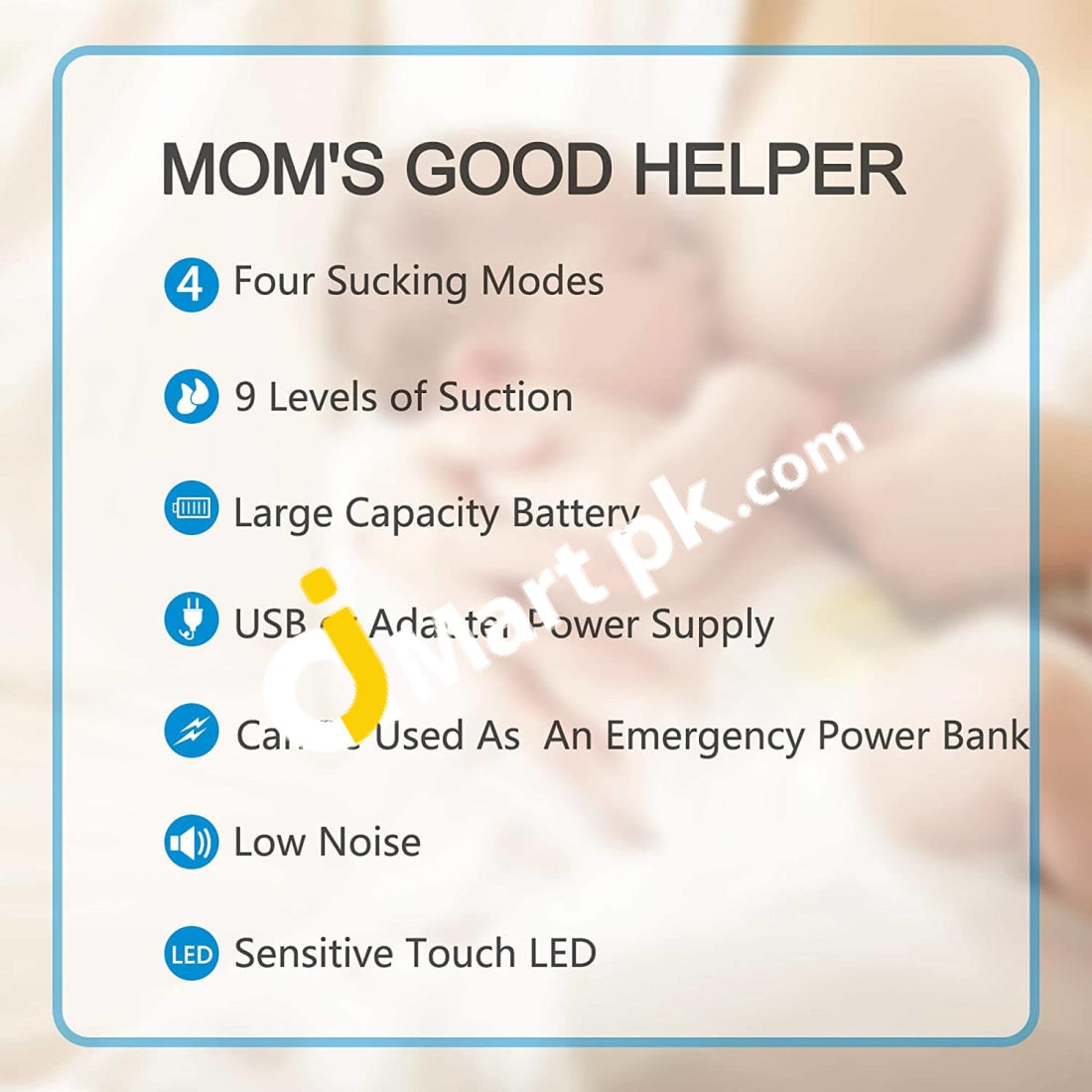Bellababy Double Electric Breast Feeding Pumps Pain Free Strong Suction Power Touch Panel High