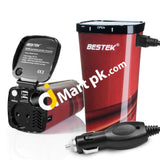 Bestek® 200W Car Power Inverter Dc 12V To Ac 230V With Plug & Dual Usb Charging Ports - Imported