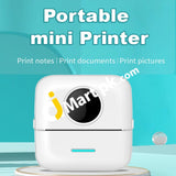 Bluetooth Inkless Photo Printer, Portable Mini 200dpi Pocket Printer / Label Maker with 5 Rolls for Work Plan Memo Study Notes Lists Journal Printing, Compatible with Android & iOS - Imported from UK