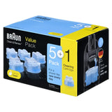 Braun Clean & Renew Refill Cartridges, Value Pack 5+1 - Imported from UK