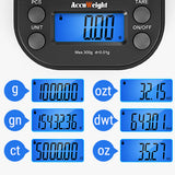 AccuWeight 255 Mini Digital Pocket Weight Scale with Backlight LCD Display for Jewellery, Diamond, Coins, Chemistry Lab Pocket Gram Scale 300g/0.01g in Pakistan