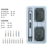 Precise Electric Screwdriver Set with 16 Bits, Type-C Charging, Rechargeable Portable Repair Tool Kit for Phone Camera Laptop Watch - Imported from UK