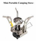 Camping Stove Mini Portable Folding Stove with Piezo Ignition for Camping & Hiking - Imported from UK