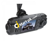 Carcam Iii Twin Cam Hd Car Camcorder With G-Sensor 2.3 Lcd Screen 140° Wide Angle Support External