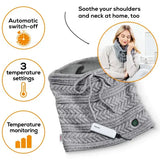 Beurer HK37 To-Go Heated Tube Scarf, Fashionable & Warmth on the Go, Soft Fleece Lining, 3 Temperature Settings (Container Product Without Box &amp; Power Bank) - Imported from UK
