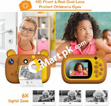 Childrens Digital Instant Print Camera Zero Ink Kids With Paper Toys 2.4 Ips Screen 32G Sd Card -