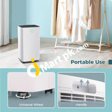 Corlitec 12L Dehumidifier With Humidity Display Child-Lock Laundry Drying & Timer 2L Water Tank