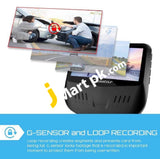 Crosstour Dual Dash Cam 1080P Lens 170° Wide Angle With 3 Ips Screen In Car Camera Recorder External