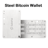 SafePal Cypher - Steel Crypto Seed Backup, Metal Cold Storage, Steel Bitcoin Wallet, Store up to 24 Seed Words, Compatible with BIP39 Crypto Wallets, Ledger, Trezor, KeepKey - Imported from UK