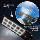 Solar LED Street Lights 400W Outdoor IP65 Waterproof Super Bright  Solar Powered 270° Wide Angle Light with Remote Control for Large Area - Imported from UK