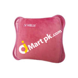 De Vielle Rechargeable Hot Water Bottle Soft Touch Pink - Imported From Uk