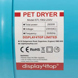 Display4top (Amzdeal) 2800W Professional Pet Hair Dryer - Imported from UK