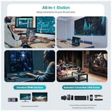 VaKo 11-in-1 USB C Hub Triple Display USB C Docking Station with Dual HDMI, VGA, PD3.0, 2x USB3.0 & 2x USB2.0, Gigabit Ethernet, SD/TF Card Reader - Imported from UK