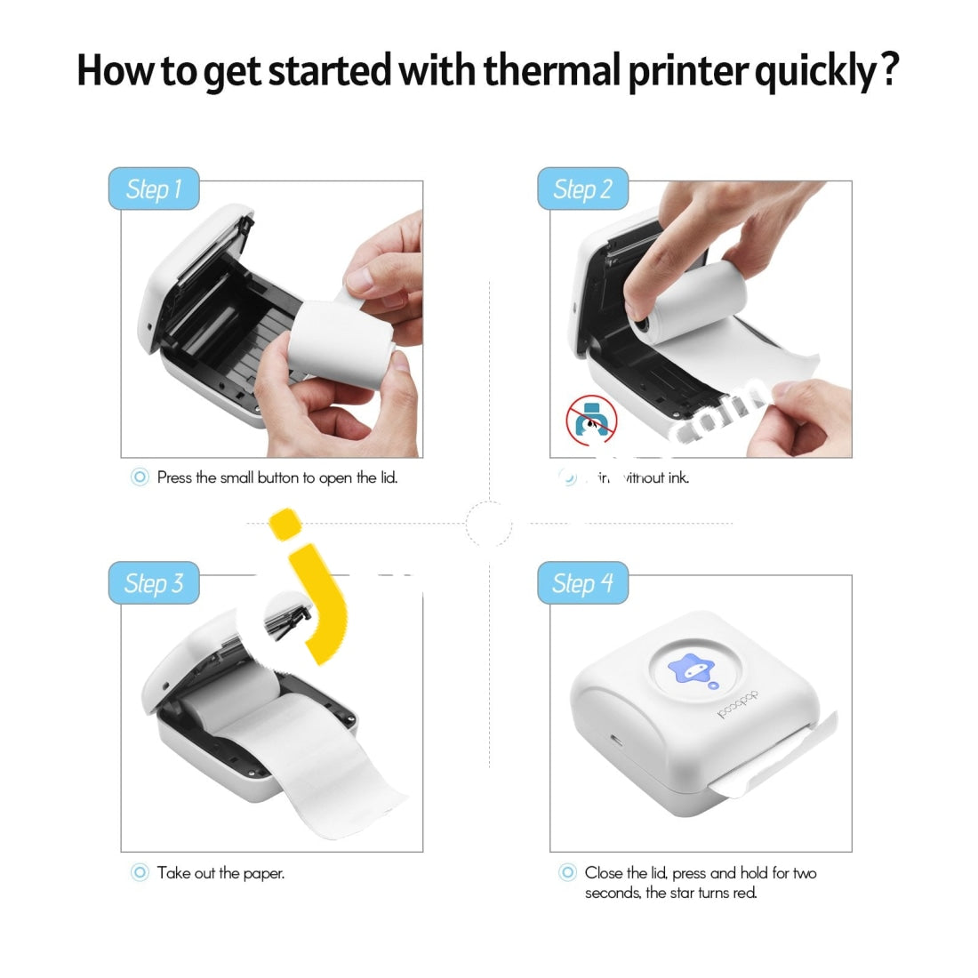 Mini Portable Pocket Thermal Printer