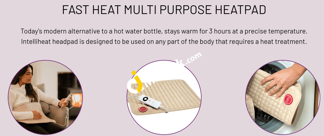 Dreamland Intelliheat Heat Pad Multi Purpose Pad with 5 Temperature Se AJMartPK