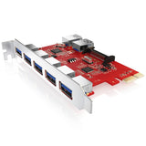 CSL 7 Port USB 3.0 PCI Express PCIe Controller, 5x External & 2x Internal Ports, 15 Pin SATA Power Connection - Interface Card USB 3.0 Super Speed - Internal USB Hub - Imported from UK