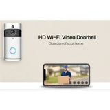 Video Doorbell Camera with 2.4G Wi-Fi Connection, Wide Angle, Night Vision, Real-Time Notification, Two-Way Audio, Motion Detection - Imported from UK