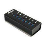 BROWAY 7-Ports USB3.0 Hub, Super Speed Aluminum Alloy Shell Hub - Imported from UK