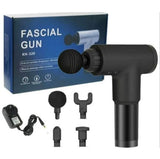 Fascial Massage Gun, Electric Wireless Silent Charging Deep Muscle Massage Gun with 4 Heads - Imported from UK