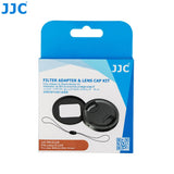 JJC Filter Adapter & Lens Cap Kit with 49mm Ultra Slim Multi-Coated Ultraviolet Filter for Canon - Imported from UK