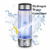 FEFELIKE Hydrogen Water Bottle, Portable & Rechargeable PEM Technology, 3 Minute Ionized Water Generator - Imported from UK