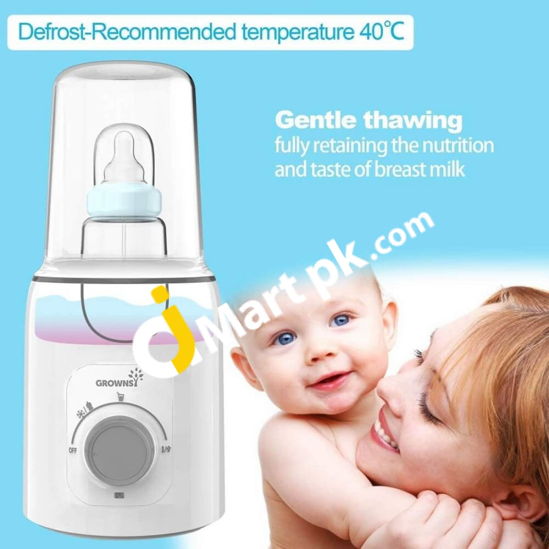 GROWNSY Instant Baby Bottle Warmer Precise 4 Temperatures Control