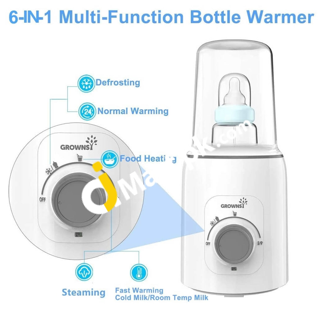 Grownsy Baby Bottle Warmer 5 in 1 Fast Baby Food Heater Defrost