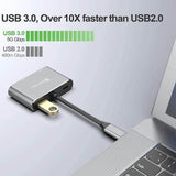 BESTCABLE USB C to HDMI VGA Adapter 4 in 1 USB C with 4K HDMI 1080P VGA USB 3.0 USB-C PD Charging Type-C Multiport Adapter - Imported from UK