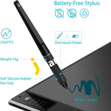 Huion Giano Wh1409 13.8 Inches Tilt Induction Wireless Graphics Drawing Pen Tablet With 8192 Levels