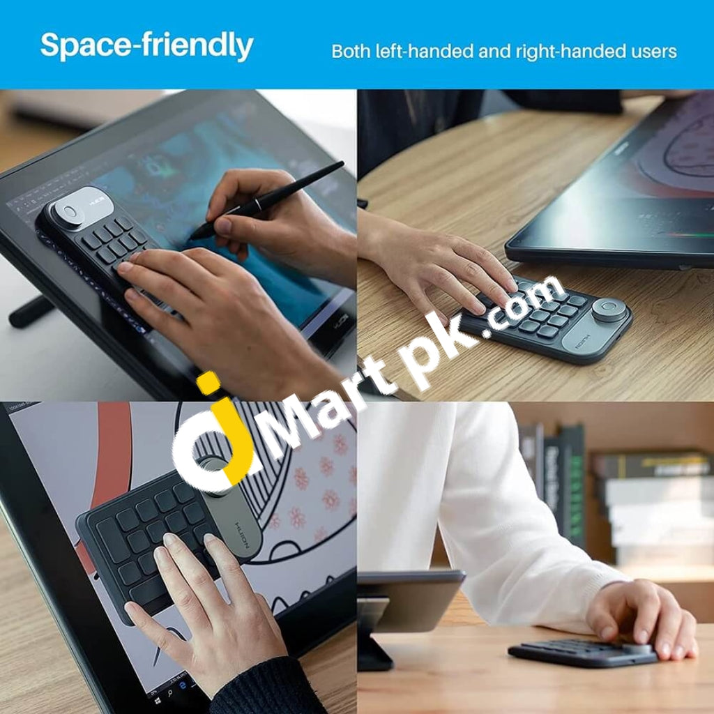 HUION KD100 Mini Keydial Express Keys Remote Keyboard, for Pen Screen ...