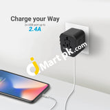 Iblockcube World Travel Power Adapter With 2 Usb Charging Ports For Us / Uk Eu Au Plugs - Imported