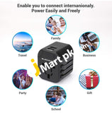 Iblockcube World Travel Power Adapter With 2 Usb Charging Ports For Us / Uk Eu Au Plugs - Imported