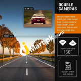 Iiwey S1 Dual Dash Cam 2K & 1080P With Built-In Wifi Gps 3 Touch Screen Camera Driving Recorder