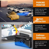 Iiwey S1 Dual Dash Cam 2K & 1080P With Built-In Wifi Gps 3 Touch Screen Camera Driving Recorder