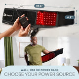 AllevaRed Pro Red Light Therapy Belt with Vibration for Pain Relief and Muscle Recovery in Pakistan