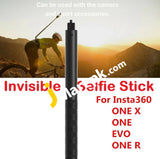 Insta360 Invisible Selfie Stick for ONE X, ONE R Action Camera, Designed for Bullet Time – Imported from UK