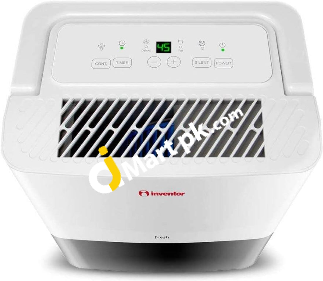 Inventor® Fresh 12L Dehumidifier Digital Humidity Display Silent Continuous Drainage 24H Timer