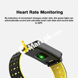 Ips Smart Watch Color Screen Ip68 Waterproof Bluetooth 4.0 Fitness - Imported From Uk