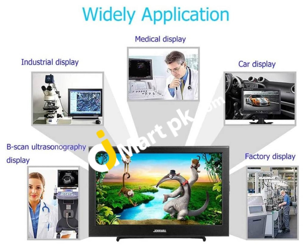 JOHNWILL 10.1" IPS LED Portable Monitor, Ultra HD 1366x768 with HDMI ...