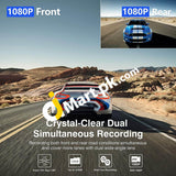 Jomise Dual Dash Cam Fhd 1296Px1080P 2.35 Inch Ips Display With Built-In Gps 170° Wide-Angle Lens
