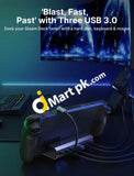 Jsaux Docking Station For Steam Deck Usb-C 6-In-1 Dock With Hdmi 2.0 4K@60Hz Gigabit Ethernet 3