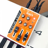 Maker Hart Just Mixer Mini 3 Stereo Channel Audio Mixer, Battery/USB Powered Portable Pocket Mixer (Orange) - Imported from UK